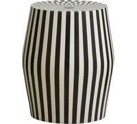 FURNLUX Table d'appoint Taura Noir 41cm / Couleur principale : Noir / Dimensions : 41 x 41 x 48 cm