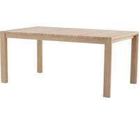 FURNLUX Table de salle à manger coulissante en chêne 95cm / Couleur principale : Beige / Dimensions : 95 x 170 x 75 cm