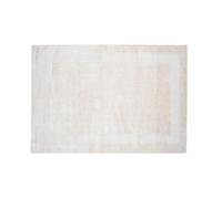 FURNLUX Tapis Boston Beige 160 x 230 x 2 cm Viscose Tissé Plat 12 kg Poils Courts Tissé Dos Coton Pour Intérieur