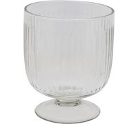 FURNLUX Vase Carla Blanc 14cm / Couleur principale : Blanc / Dimensions : 14 x 16 x 14 cm