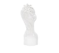 FURNLUX Vase Dame Blanc 11cm / Couleur principale : Blanc / Dimensions : 11 x 25 x 10 cm