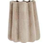 FURNLUX Vase Valina Beige 20cm / Couleur principale : Beige / Dimensions : 20 x 30 x 24 cm