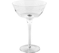 FURNLUX Verre Dauphine Blanc 13cm / Couleur principale : Blanc / Dimensions : 13 x 18 x 13 cm