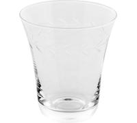 FURNLUX Verre Dauphine Blanc 9cm / Couleur principale : Blanc / Dimensions : 9 x 10 x 9 cm