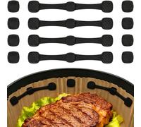 FURNSII 12 Pack Aimants pour Air Fryer Papier, Aimant en Silicone Airfryer Accessoires Magnétiques Sans BPA, Papier Cuisson Fixateur Magnet pour Ninja Cosori Friteuse à Air
