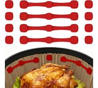 FURNSII 12 Pack Aimants pour Air Fryer Papier, Aimant en Silicone Airfryer Accessoires Magnétiques Sans BPA, Papier Cuisson Fixateur Magnet pour Ninja Cosori Friteuse à Air