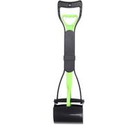 FUROKOY Pelle à caca à mâchoire longue Pet Pooper Longue Poignée Jaw Poop Scoop Clean Pick Up Dog Cat Waste Picker Vert + noir