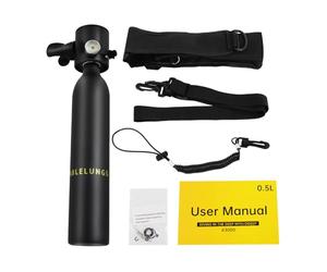 FUROMG Bouteilles d'air comprimé 0,5 l - Mini bouteille de plongée - Bouteille d'oxygène 3000 PSI - Équipement de plongée