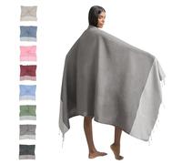 furora HOLIDAY Serviette de Plage (Coton) XXL 100x200 cm, Fouta | Léger, Compacte, Longue, Haut de Gamme - Grande Drap de Plage Serviette Hamam, Femme et Homme, Serviette Pestemal