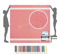 furora Holiday Serviette de Plage XXL Grande Taille 200x200 cm - Coton, Anti Sable | Plaid Plage Fouta, Femme & Homme | Pique-Nique Tapis Draps de Plage Accessoire, Couverture de Plage, Cadeau