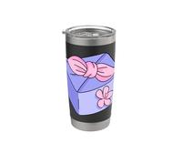 Furoshiki Chiffon d'emballage japonais Gobelet isotherme en acier inoxydable double paroi