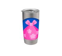 Furoshiki Chiffon d'emballage japonais Gobelet isotherme en acier inoxydable double paroi