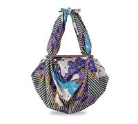 Furoshiki Large Size (Retro Flower), Japanese Wrapping Cloth, 100 cm (100 cm), Made in Japan, 100 % coton, entièrement lavable, Violet - 39,5" - Jeu de sacs, 100×100cm