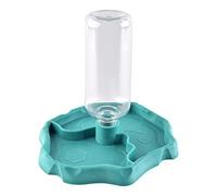 Furpaw Distributeur d'eau pour Reptile, Distributeur 2 en 1 de Nourriture Anti Debordement Bol, Gamelle en Plastique pour Tortue Terrestre Gecko - Bleu
