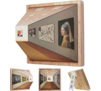 Furrbudie Veilleuse visuelle 3D à l'œil nu, lampe murale et veilleuse, sans lunettes 3D, illusion d'optique, veilleuse artistique sans fil tricolore, cadeau pour la maison, le bureau (charge de