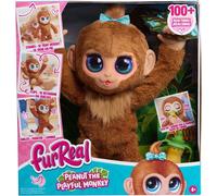 FurReal Peanut, le petit singe joueur, jouet interactif, taille 38 cm, singe en peluche avec effets sonores, jouet pour enfants à partir de 4 ans de Just Play