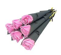 FURREN 10 Pièces Rose Simulation Coréenne Savon Fleur Cadeau Saint Valentin Roses Fleur Artificielle 2