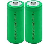 FURREN 3,7 V 8200 mAh 32650, haute décharge, haute intensité, rechargeable pour alimentation de secours de lampe de poche, 2 pièces, 1 pièce (lot de 1)