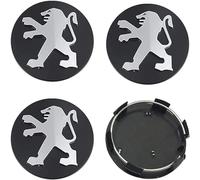 FURREN 4 Pièces Cache Moyeu pour Peugeot 208 60mm, Étanche Anti-poussière, Cache Moyeux Centre de Jante Capuchons Voiture Roue Jante Décoration Accessoires,A