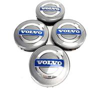 FURREN 4 Pièces Cache Moyeu pour Volvo V40 V60 V90 S60 S40 V70 64mm, Étanche Anti-poussière, Cache Moyeux Centre de Jante Capuchons Voiture Roue Jante Décoration Accessoires,B