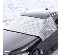 FURREN Couverture Pare Brise Voiture Hiver pour Renault Clio III/Renault-Clio 2000-2023 2024, Épaissi Magnétique Bâche Pare Brise Anti Givre, Neige, Glace, Pluie UV Couverture Protection,M