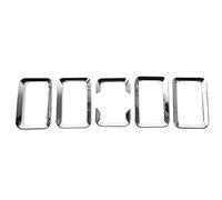 FURREN Grille Grilles pour Suzuki pour Jimny 2019-2023 JB64 JB74 Couverture Grilles Course Avant Voiture D'AéRation du Flux d'air (Couleur : Chrome)