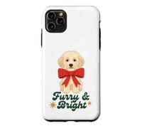 Furry and Bright Christmas Puppy Retro Holiday Design Coque pour iPhone 11 Pro Max