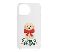 Furry and Bright Christmas Puppy Retro Holiday Design Coque pour iPhone 13 Pro Max