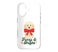 Furry and Bright Christmas Puppy Retro Holiday Design Coque pour iPhone 17