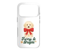 Furry and Bright Christmas Puppy Retro Holiday Design Coque pour iPhone 17 Pro