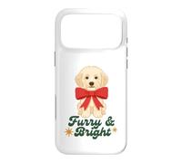 Furry and Bright Christmas Puppy Retro Holiday Design Coque pour iPhone 17 Pro Max