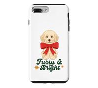 Furry and Bright Christmas Puppy Retro Holiday Design Coque pour iPhone 7 Plus/8 Plus