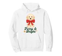 Furry and Bright Christmas Puppy Retro Holiday Design Sweat à Capuche