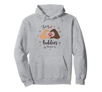 Furry Buddies Forever Pet Love Cœur Patte Sweat à Capuche, Unisexe pour Adultes, Gris Chiné, XXL