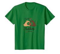 Furry Buddies Forever Pet Love Cœur Patte T-Shirt, Enfant, Vert Kelly, 6 Ans