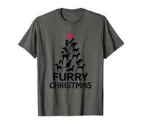 Furry Christmas, Dogs & Cats Christmas Tree, Cool Christmas T-Shirt