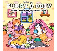 Furry & Cozy: Coloring Book for Adults and Teens | Super Cute Animal Characters & Easy, Simple Designs for Relaxation