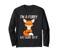 Furry Fandom Fox Fursona Pride, Dessin animé Amusant, Je suis Un Poilu Manche Longue