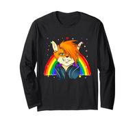 Furry Fandom Fox Fursona Pride Rainbow Anthro Fan Art Vibe Manche Longue