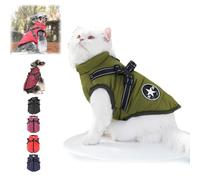 Furry King Dog Winter Coat, Furryking 3 in 1 Winter Jacket for Dogs,Dog Jacket Adjustable Warm Dog Coats,Waterproof Windproof Dog Snow Jacket with Zipper for Small Medium Large Dogs (Army Green, L)