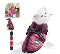 Furry King Dog Winter Coat, Furryking 3 in 1 Winter Jacket for Dogs,Dog Jacket Adjustable Warm Dog Coats,Waterproof Windproof Dog Snow Jacket with Zipper for Small Medium Large Dogs (Purple, L)