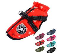 Furry King Dog Winter Coat with Zipper Warm Fleece Dogs Snowsuit Windproof, 3 in 1 Winter Jacket, Dog Coat with Harness Built in (5XL,#8)