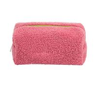 Furry Makeup Bag - Peluche 19x9x9cm | Grande Capacité Toiletry et Cosmetic Organizer Pouch | Makeup Tools Holder For Women, Girlfriend, Wife Travel And Daily Use, Rose, verwijzen naar de beschrijving
