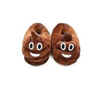 Furry Monster Adventure Slippers, Cozy Novelty Warm Winter Poo Slippers for Adults (eu 44) Brown
