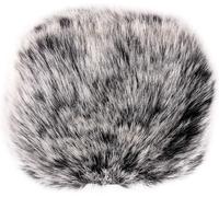 Furry Muff de Pare-Brise,Cache-Vent de Micro,Cache-Vent de Microphone extérieur Compatible avec Zoom H5 H6 et Plus,Gris