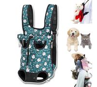 Furry Pawsy Carrier, 34 Style Furry Pawsy Cat Carrier, Pet Dog Carrier Front Chest Backpack, with Adjustable Comfortable Shoulder Straps, Breathable Mesh, Built-in Pet Lock, for Dog Cat (C04,L)