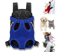 Furry Pawsy Carrier, 34 Style Furry Pawsy Cat Carrier, Pet Dog Carrier Front Chest Backpack, with Adjustable Comfortable Shoulder Straps, Breathable Mesh, Built-in Pet Lock, for Dog Cat (A05,S)