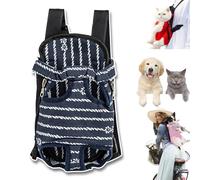 Furry Pawsy Carrier, 34 Style Furry Pawsy Cat Carrier, Pet Dog Carrier Front Chest Backpack, with Adjustable Comfortable Shoulder Straps, Breathable Mesh, Built-in Pet Lock, for Dog Cat (B03,S)