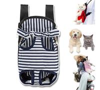 Furry Pawsy Carrier, 34 Style Furry Pawsy Cat Carrier, Pet Dog Carrier Front Chest Backpack, with Adjustable Comfortable Shoulder Straps, Breathable Mesh, Built-in Pet Lock, for Dog Cat (B12,M)