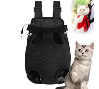 Furry Pawsy Carrier, Furry Pawsy Cat Carrier, Furry Pawsy Cat Backpack, Adjustable Pet Front Cat Dog Carrier Backpack Travel Bag for Hiking Cycling, for Small Medium Dogs Cats Puppies (Black, S)